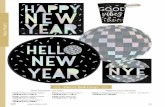 NEW Disco Ball Drop NEW€¦ · 542206 Iridescent Round Plates, 7" 0 13051 86742 3 0 13051 86741 6 0 13051 86740 9 ... Midnight New Year's Eve Star Shaped Clappers Electroplated Plastic