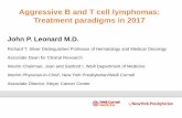 Aggressive B and T cell lymphomas: Treatment paradigms in 2017 · Aggressive B and T cell lymphomas: Treatment paradigms in 2017 ... Interim analysis of the French . i. ... one case