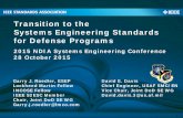 Transition to the Systems Engineering Standards for ... · Systems Engineering Standards for Defense Programs 1 ... business • Spacecraft must ... The Aerospace Corp. Technical