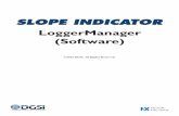 LoggerManager (Software) - Slope Indicator · The Logger Manager program is used for programming a data logger and ... Download the most recent Logger Manager software ... that the