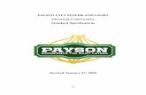 PAYSON CITY POWER AND LIGHT Electrical … CITY POWER AND LIGHT Electrical Construction Standard Specifications ... 4-2.35 4-2.35 Padmount Transformer specifications ... ( transformer