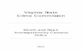 Virginia State Crime Commissionvscc.virginia.gov/documents/Death and Rape Investigations by Campus...and/or Title IX investigations. Each investigation is ... special conservators