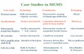 Case Studies in MEMS - University of California, San Diegomaecourses.ucsd.edu/~pbandaru/mae268-sp09/Class Readings_files/… · Case Studies in MEMS ... ADXL accelerometers/inertial