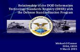 Relationship of the DOD Information Technology Standards ... · Relationship of the DOD Information Technology Standards Registry (DISR) ... Policy / Directives ... Clinger -Cohen