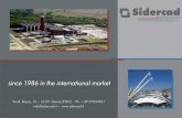 since 1986 in the international market - sidercad · since 1986 in the international market ... analysis, buckling ... Sectionwizard Bentley Software integrated with Staad/Pro for