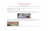 Leader Grips · Leader Grips by Regina’s Quilting Studio  Thank you for your interest in Leader Grips! Leader Grips allow you to set up your quilt