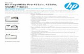 Data sheet HP PageWide Pro 452dn, 452dw, 552dw Printer · Data sheet | HP PageWide Pro 452dn, 452dw, 552dw Printer 1 Intuitive 4.3-inch (10.9 cm) color touchscreen with gesturing.
