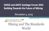 Mining and The Standards World · Mining and The Standards World November 3, ... Establishing liaisons with other TCs –priority ... Organizational Development –Establish TC82