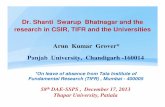 Dr. Shanti Swarup Bhatnagar and the research in CSIR, TIFR …missioncsir.nclinnovations.org/wp-content/uploads/2014/... · 2014-10-02 · Physics: Dr. Nazir Ahmed, Dr. P K Kitchlew,