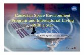 Canadian Space Environment Program and International ...ilwsonline.org/csa_cospar.pdf · Canadian Space Environment Program and International Living ... – Use as "bank shot" to