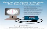 The Baum Desk Aneroid - Large Selection of Medical & … · 2014-02-20 · Latex Non-Latex Inflation System Instrument Size 0920 0920NL Adult Calibrated® V-Lok ... DESK ANEROID 12-10