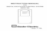 DIGITAL EXCITATION CONTROL SYSTEM DECS-100 · 9287500991 Rev J DECS-100 Introduction v Manual ... 9287500991 Rev J DECS-100 General Information i ... panel provides communication