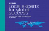 Local experts for global success - KPMG | US · Local experts for global success The International Business experts ... –ritical evaluation of business cases and joint further C