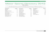 Directory Motor Sports Directory 2018 · The MSA Motor Sports Directory is compiled by the Motor Sports Association ... World Rally, Touring Cars, GT’s, Sportscars, ... with DEUTSCH