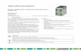 Data Sheet DB EN TRIO/+UPS/1AC/24DC/5 - Allied … · 2016-04-14 · Rechargeable battery module wi th 1.3, 3.4, 7.2 ... Uninterruptible power supply with integrated power supply