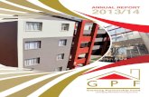ANNUAL REPORT 2013/14 - GPF€¦ · FOR THE ANNUAL REPORT ... showed growth and maintained a culture of performance and clean audit reports. On ... Gauteng 2055, GDHS strategy,