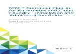 NSX-T Container Plug-in for Kubernetes and Cloud Foundry ... · NSX-T Container Plug-in for Kubernetes and Cloud Foundry - Installation and Administration Guide This guide describes
