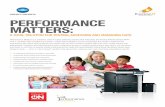 PERFORMANCE MATTERS - docsol.net€¦ · Performance Matters is a powerful, best-in-class software solution that integrates the Konica Minolta bizhub MFPs with a complete test management