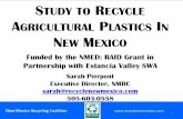 STUDY TO RECYCLE GRICULTURAL PLASTICS … Assessment –“Test Bale ... per year for full service, smaller volumes for partial service ... laundry detergent bottle)