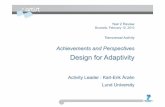6 Arzen Adaptivity - artist-embedded.org · Increasing uncertainty in use cases and resource requirements ... QoS-Aware Adaptive Cooperative ... Adaptive Topology Management in WSNs