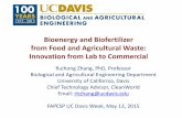 Bio-Energy from Food Leftovers - Fapesp · 2015-05-13 · from Food and Agricultural ... Determine Demonstration digestibility Pilot Design Pilot Construction Pilot Testing Effluent