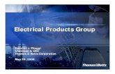 Electrical Products Grouplibrary.corporate-ir.net/.../items/294695/TNB_EPG_.pdfElectrical Products Group Dominic J. Pileggi Chairman & CEO Thomas & Betts Corporation May 20, 2008 2