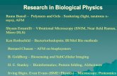 Research in Biological Physics - Boston Universityhep.bu.edu/~kearns/openhouse/BIO-05.pdf · Research in Biological Physics Rama Bansil – Polymers and Gels : Scattering (light,