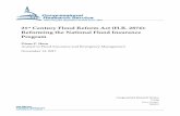 21st Century Flood Reform Act (H.R. 2874): … National Flood Insurance Program and the 21st Century Flood Reform Act Congressional Research Service Summary The National Flood Insurance