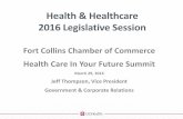 Health & Healthcare 2016 Legislative Sessionnocohealthcaresummit.com/wp-content/uploads/2013/... · Adopted 2009 (HB 1293) ... House Bill 16-1420 ... Colorado Lottery Bridge Funding