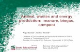 Animal wastes and energy production: manure, biogas, compostenpos.weebly.com/uploads/3/6/7/2/3672459/production_of... · 2012-05-02 · Animal wastes and energy production: manure,