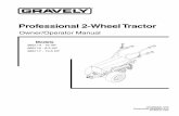Professional 2-Wheel Tractor - .Professional 2-Wheel Tractor. 2 ENGLISH 1. Direction Control Lever