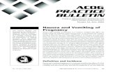 ACOG PRACTICE BULLETIN - Help HER practice 2004.pdf · VOL. 103, NO. 4, APRIL 2004 ACOG Practice Bulletin No. 52 Nausea and Vomiting of Pregnancy 803 ACOG ... emesis gravidarum, goiter