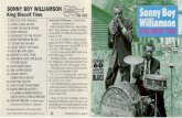 ]BLUES - Smithsonian Institution · popular harmonica playing blues singer and recording artist of the 1930s and 40s, John Lee "Sonny Boy" Williamson. The recordings on this CD (except