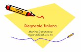 8. Regresia liniara - Departamentul de Matematicămath.ucv.ro/~gorunescu/courses/curs/8.pdf · de regresie polinomialäíh acelasi cadran . regresia polinomiala timp.numar sute de