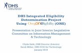 DHS Integrated Eligibility Determination Project Using … · 2 DHS Integrated Eligibility Determination Project Overview • Kentucky already transferred the benefind code to Oregon