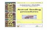 Animal ffeeding procedures - AgriSeta · Animal ffeeding procedures ... 1 Credits: 6 The full unit standard will be handed to you by your ... In the modern world where information