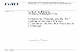 GAO-15-680 Accessible Version, DEFENSE CONTRACTS: DOD… · Accessible Version DEFENSE CONTRACTS DOD’s Requests for Information from Contractors to Assess ... training on determining
