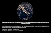 National Committee for Cyber Security, Resilience and ... · Electricity Sector Worldwide Cyber Security Threat Landscape ... production company and Industrial ... Legislative action