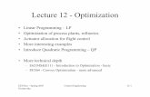 Lecture 12 - Optimization - Stanford Universityweb.stanford.edu/.../ee/ee392m/ee392m.1056/Lecture12_Optimizatio… · EE392m - Spring 2005 Gorinevsky Control Engineering 12-1 Lecture
