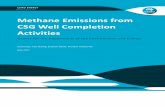 Methane Emissions from CSG Well Completion Activities · Methane Emissions from CSG Well Completion Activities ... compressed air is flushed through the well which ... Methane Emissions