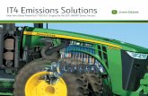 IT4 Emissions Solutions - John Deere · The John Deere advantage . The advanced design of the new PowerTech PSX 9.0 L engine provides the most convenient and cost-effective IT4 emissions