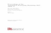 Proceedings of the Automated Reasoning Workshop 2017 ARW…oray/ARW17/proceedings/arw17.pdf · Proceedings of the Automated Reasoning Workshop 2017 ARW’17 3rd{4th April 2017 University