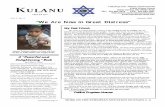 “We Are Now in Great Distress” - Home - Kulanu · 2017-11-29 · dturetsky@ubmail.ubalt.edu. Kulanu has also added a new chat group, Kulanu Platikar (Ladino for “converse”),