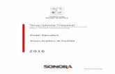 Tercer Informe Trimestral - En construccióntransparencia.esonora.gob.mx/Transparencia/Documentos/SH/...Poder Ejecutivo Anexo Analítico de Partidas 2016 Noviembre de 2016 Tercer Informe