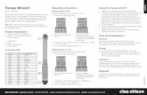 Torque Wrench Using the torque wrench - Clas Ohlson .Conversion table 2. Set the torque wrench to