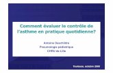 Contrôle de l'asthme#24652A - chu-toulouse.fr · Étude de développement (n : 257) score à 19 ...