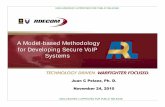 A Model-based Methodology for Developing Secure VoIP … · A Model-based Methodology for Developing Secure VoIP ... and analyzing information collected on VoIP networks ... hidden