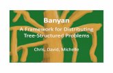 Banyan - Carnegie Mellon School of Computer Science./renshaw/banyan/talk.pdf · Banyan Chris,’David,’Michelle’ A’Framework’for’Distribu:ng’ Tree>Structured’Problems