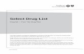 Select Drug List - MACMAN Insurance · only one manufacturer and may have patent ... Select Drug List . ... dihydroergotamine nasal spray,non-aerosol. Tier 1. QL.
