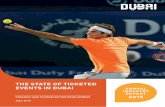 THE STATE OF TICKETED EVENTS IN DUBAI - Visit Dubai the state of ticketed... · annual industry report 2015 the state of ticketed events in dubai strategy and tourism sector development